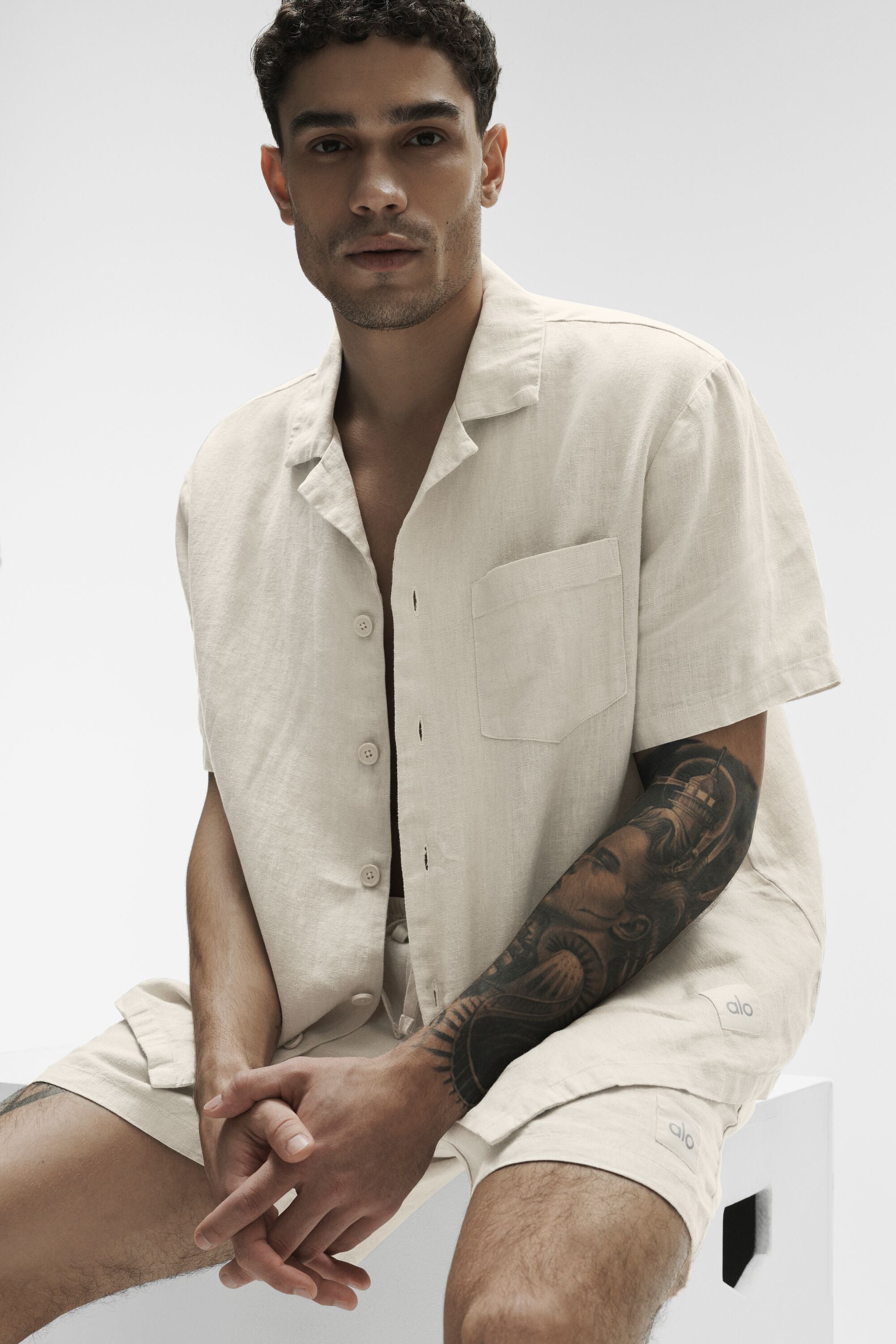 Chemise Manches Courtes Boutonnée Linen Days