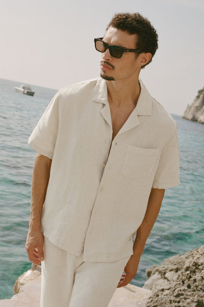 Chemise Manches Courtes Boutonnée Linen Days