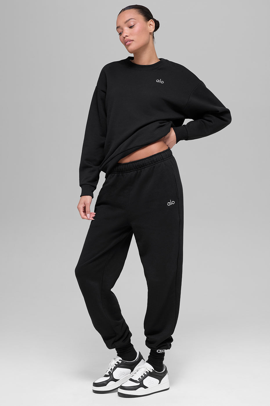 Pull Col Rond Accolade - Noir