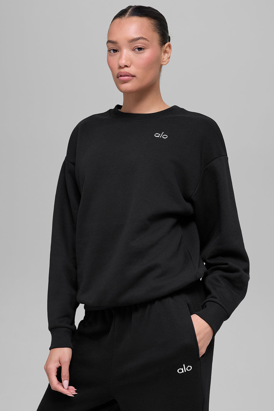 Pull Col Rond Accolade - Noir