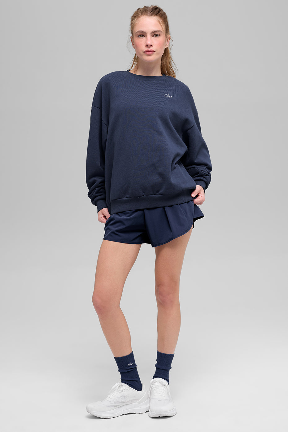 Pull Col Rond Accolade - Marine