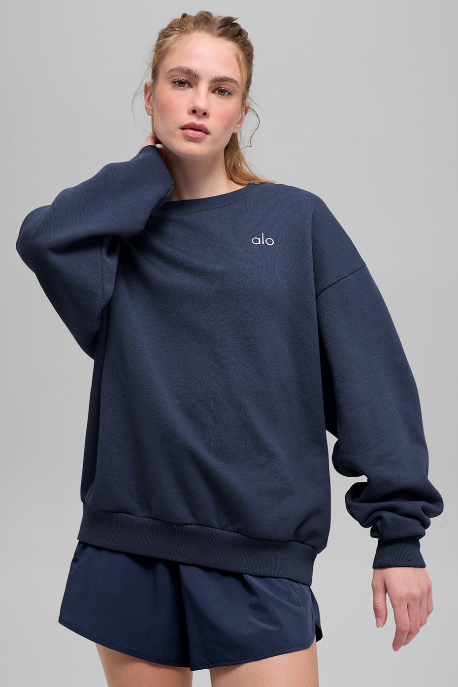Pull Col Rond Accolade - Marine