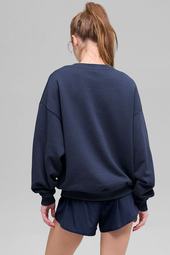 Pull Col Rond Accolade - Marine