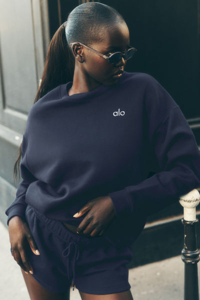 Pull Col Rond Accolade - Marine
