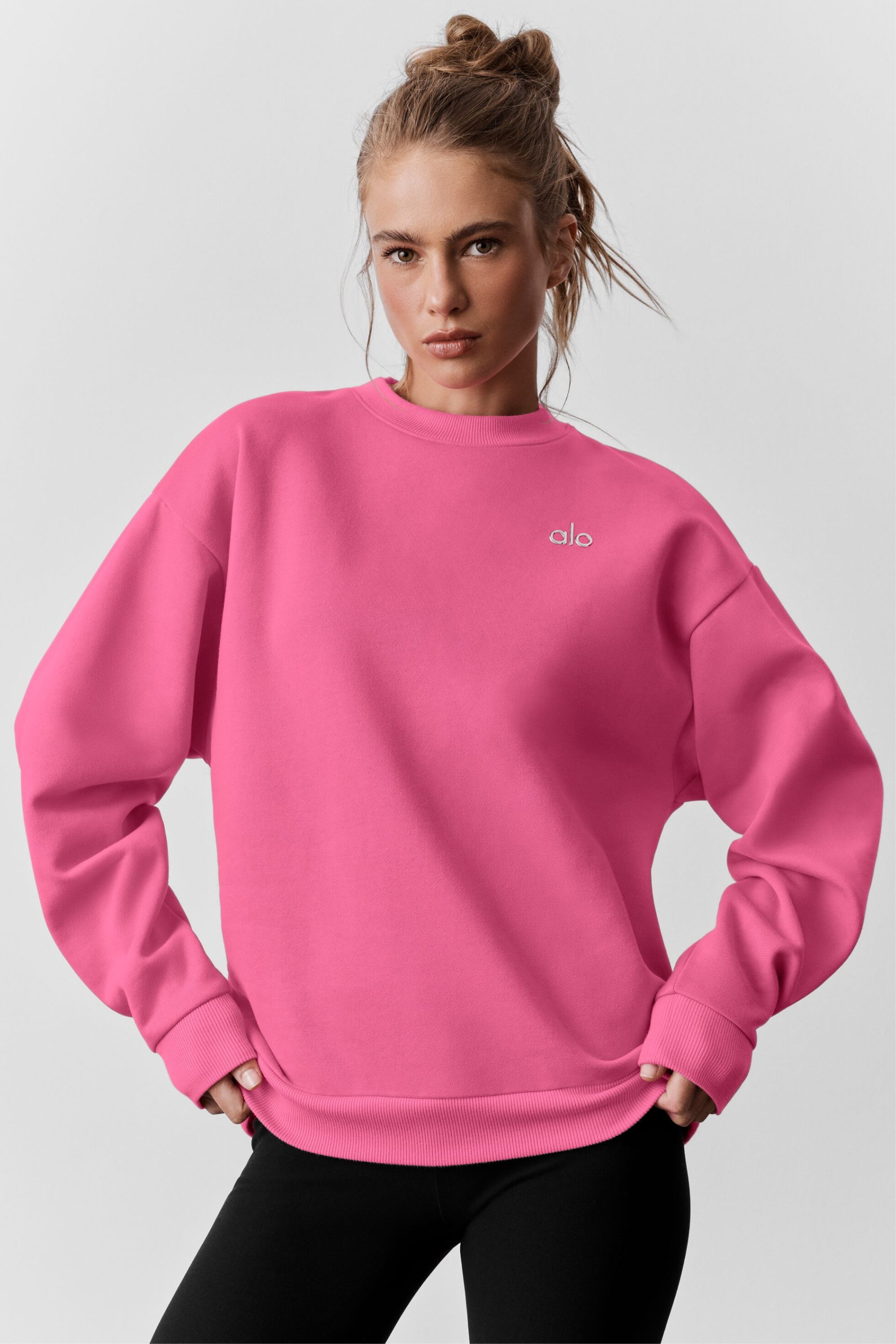 Pull Col Rond Accolade - Rose Paradis