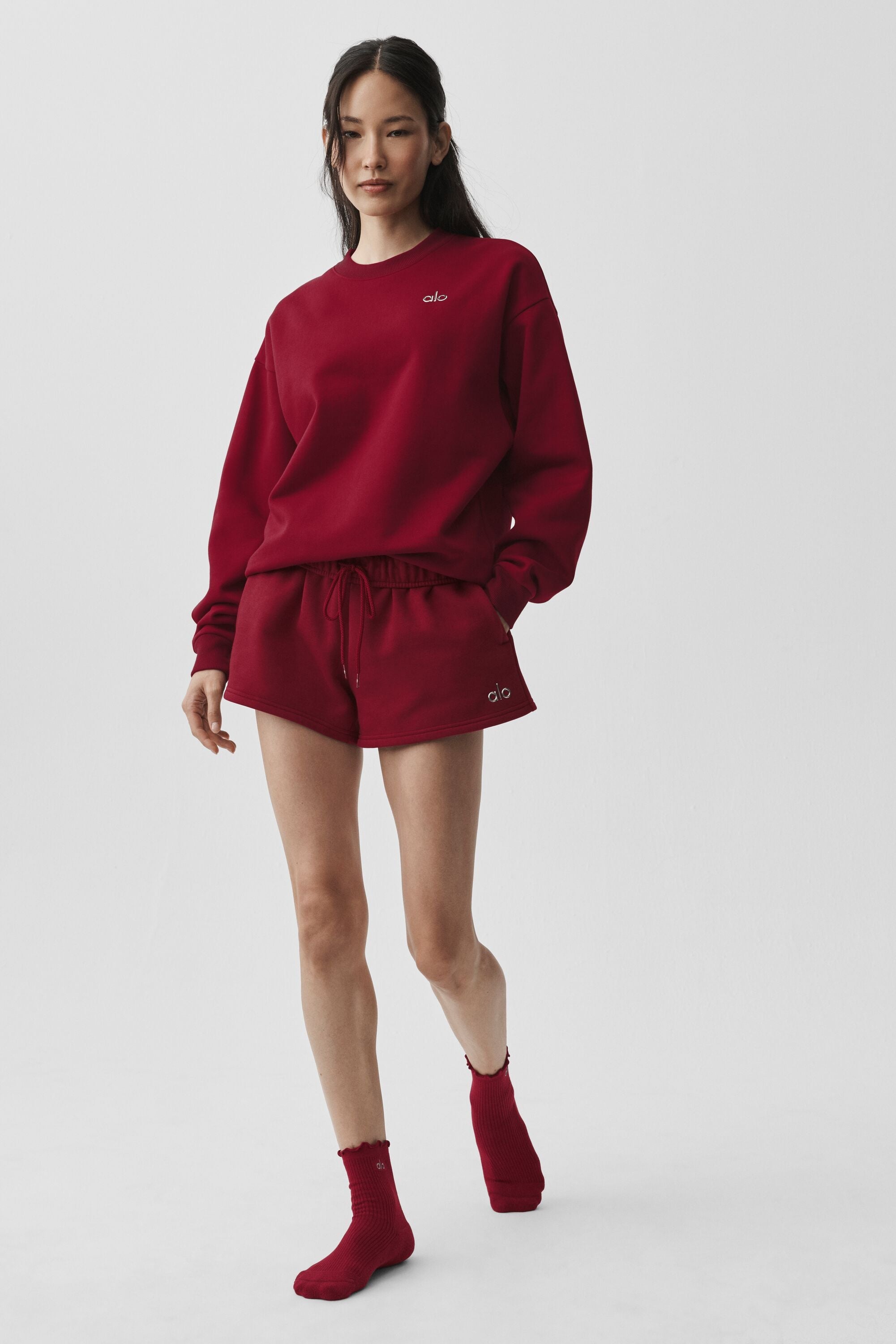 Pull Col Rond Accolade - Rouge Romance Estival