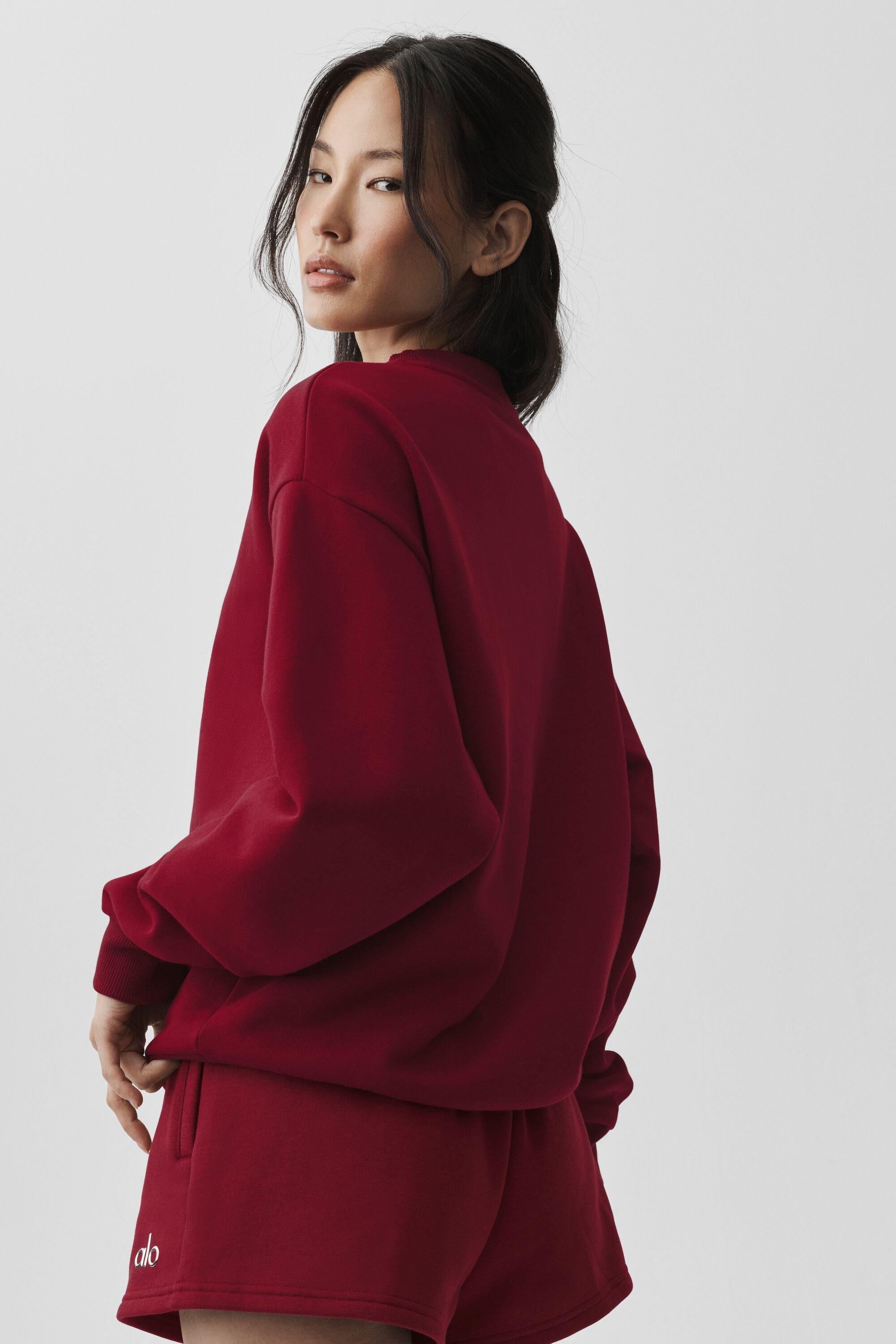 Pull Col Rond Accolade - Rouge Romance Estival
