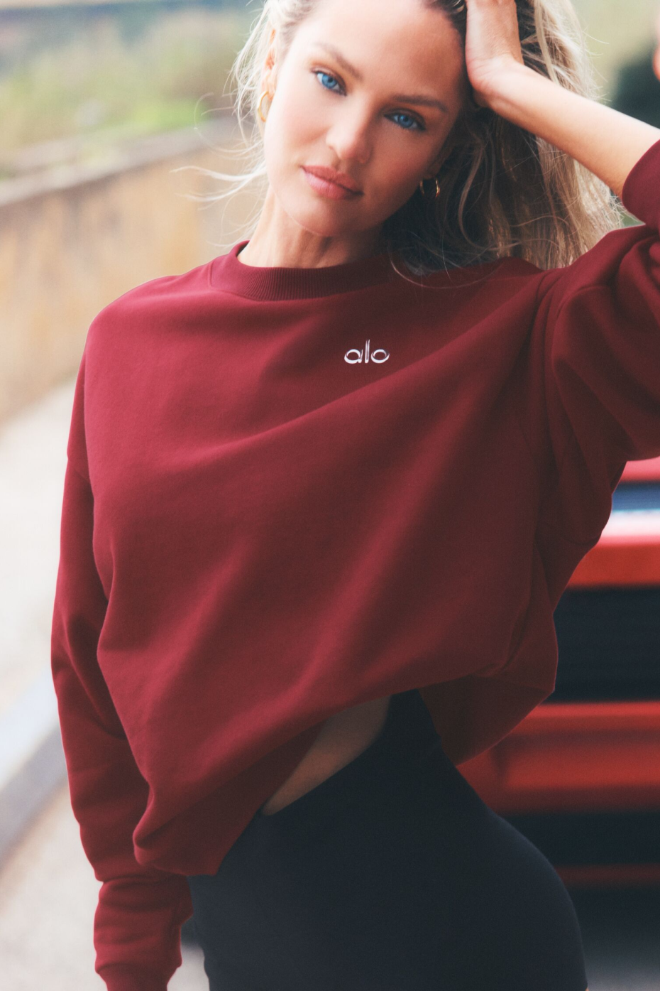 Pull Col Rond Accolade - Rouge Romance Estival