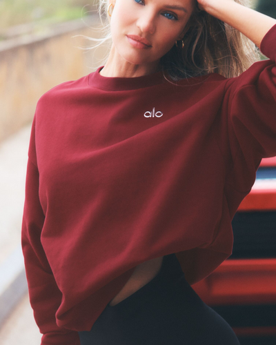 Pull Col Rond Accolade - Rouge Romance Estival