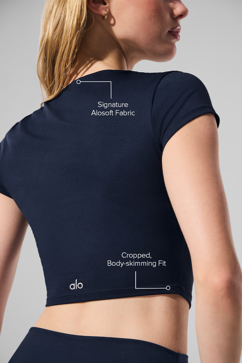 Manches Courtes Crop Finesse Alosoft